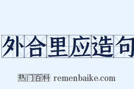 外合里应造句是什么意思的图片